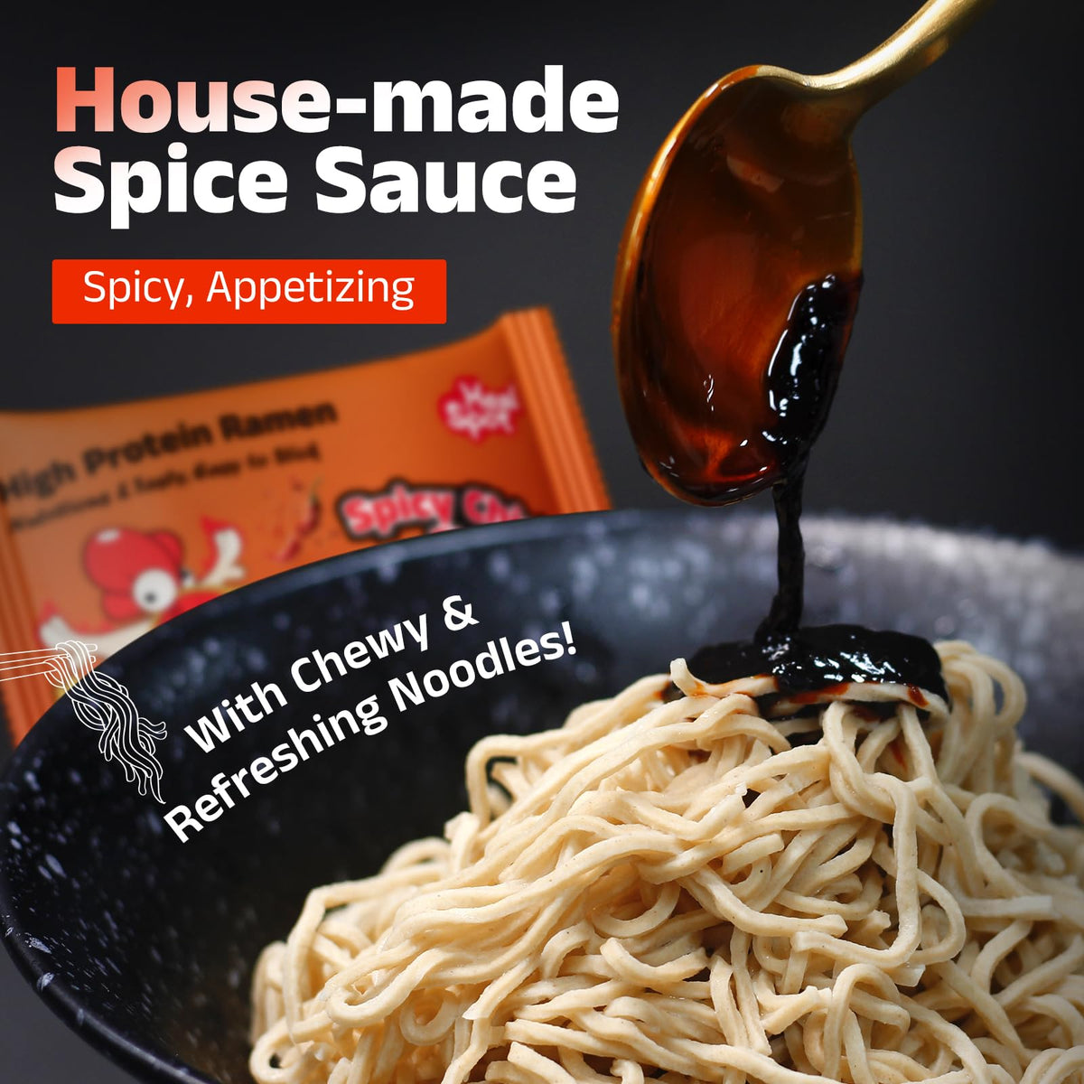 HealSpot 31g protein noodles plated as a hearty post-workout option.