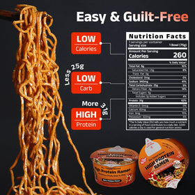 HealSpot dry-tossed noodles with vegetables and sesame flakes ready to mix