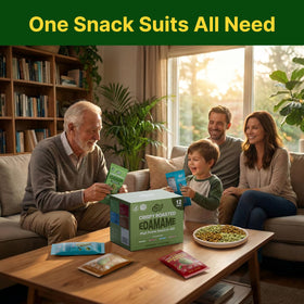 Healspot edamame snack dry-roasted process preserving nutty aroma