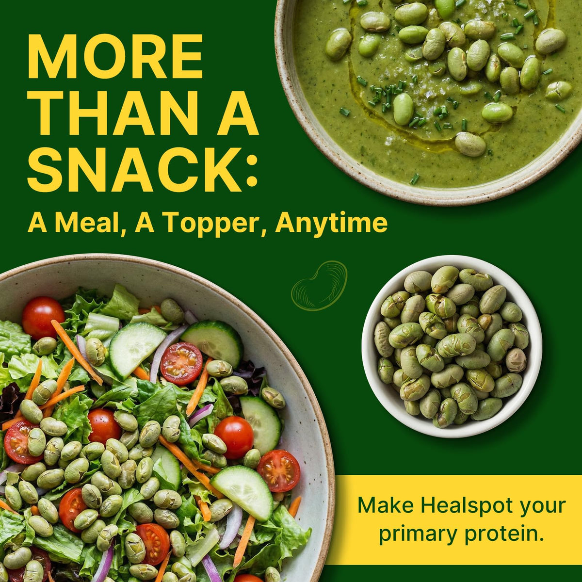 Healspot edamame snack vegan-friendly option for plant-based meals
