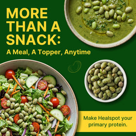 Healspot edamame snack vegan-friendly option for plant-based meals