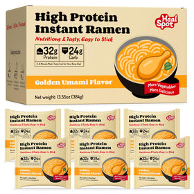 HealSpot High Protein Instant Ramen six-pack box for convenient meals