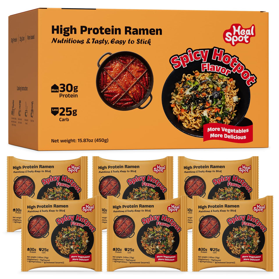 HealSpot hot pot dry-mix ramen ready for bold, satisfying meals.