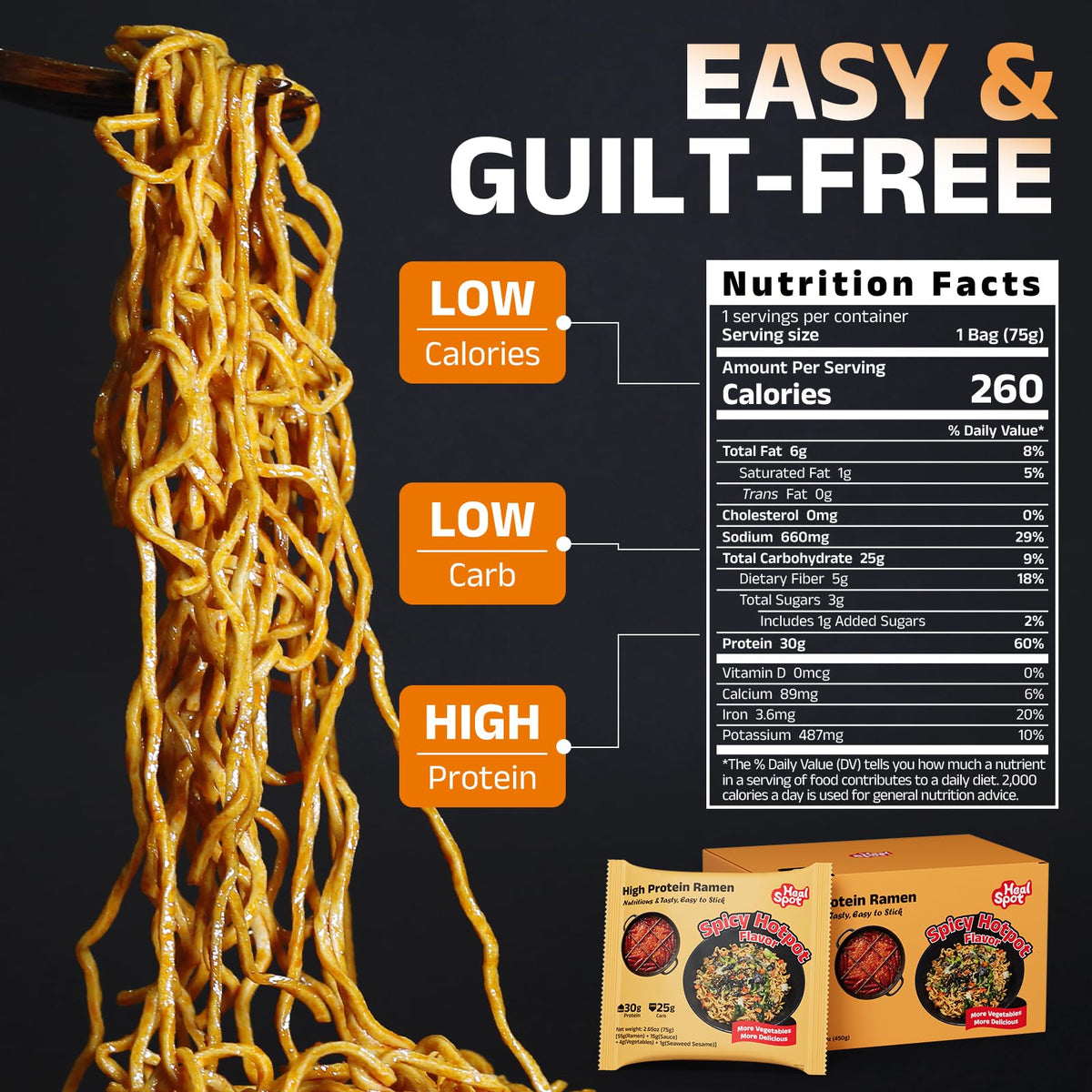 HealSpot keto-friendly plant-based ramen for low-carb meals with rich taste.