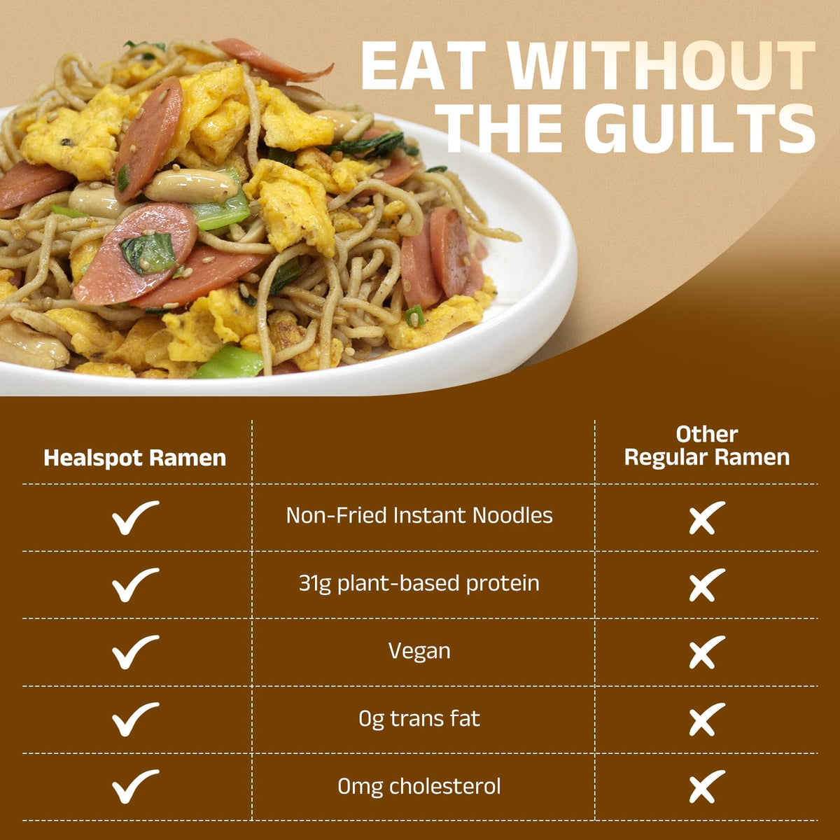 HealSpot keto-friendly vegan non-GMO ingredients label on packaging.