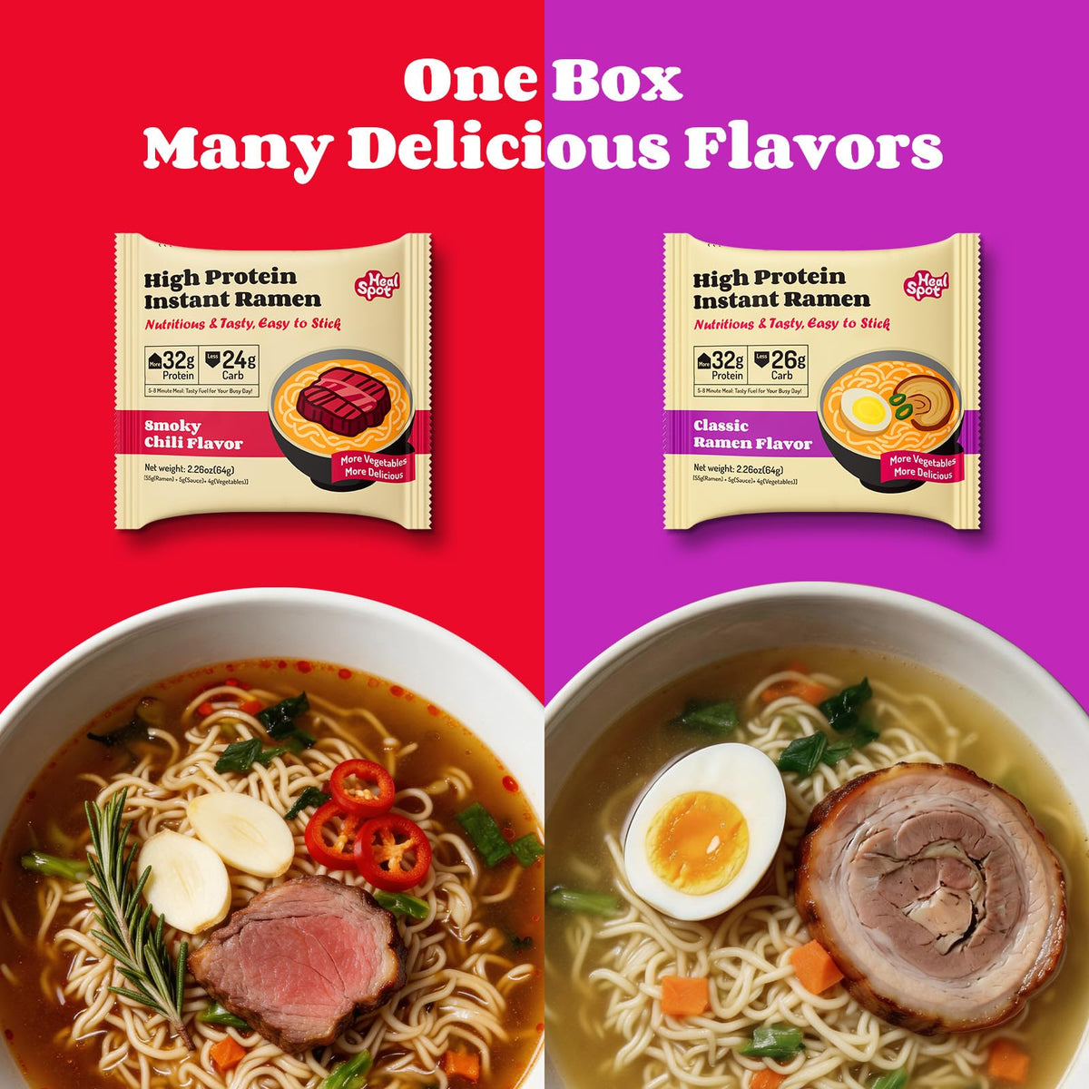 HealSpot low-fat low-carb ramen helps fit macro plans without sacrificing taste.