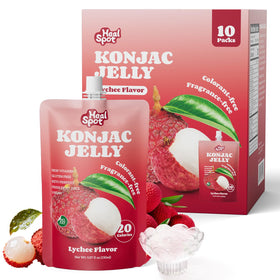 Healspot Lychee flavor pouch for convenient on-the-go snacking with real fruit flavor.