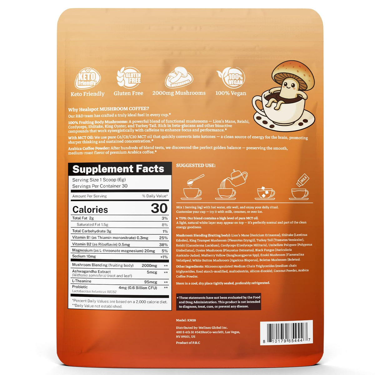 HealSpot Mushroom Coffee daily ritual ready-to-make for convenience.