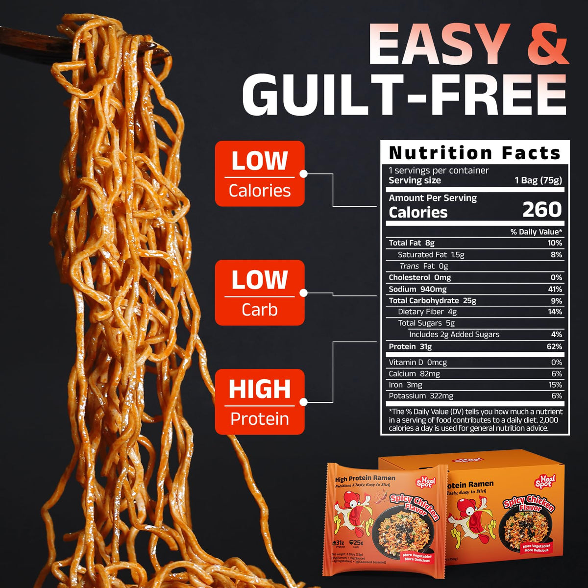 HealSpot plant-based noodles with vibrant ingredients for vegan-friendly meals.