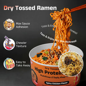 HealSpot spicy sauce close-up with sesame flakes, appetizing and flavorful