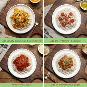 HealSpot vegan halal pasta option for diverse dietary needs.