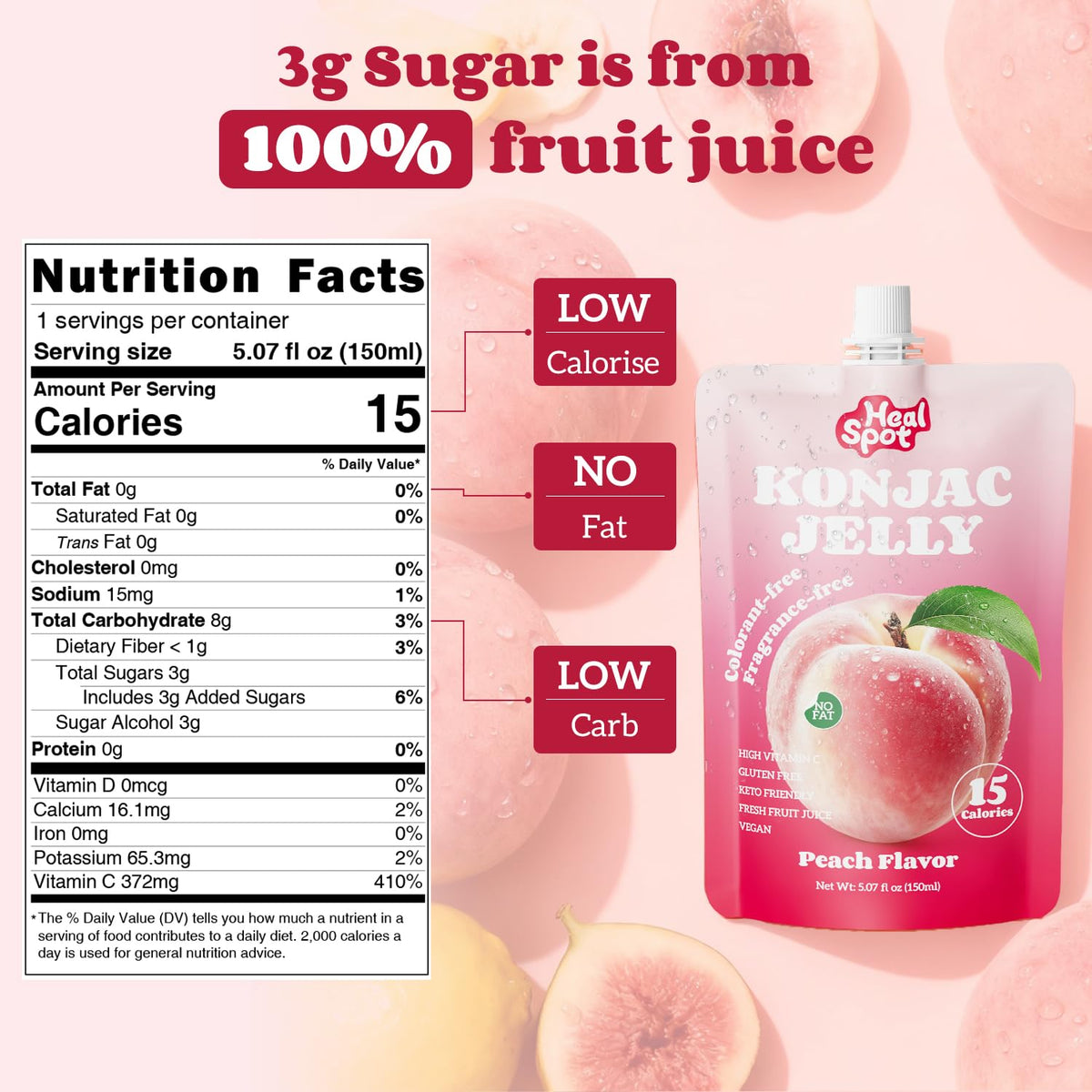 Healspot vitamin C boost pack emphasizing immune-supporting nutrition.