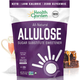 Health Garden Allulose bag front shows zero-calorie sweetness ideal for baking.