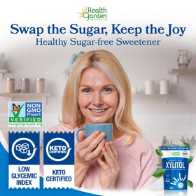 Health Garden Birch Xylitol dissolves smoothly in hot coffee.