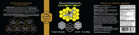 Health Harvest Tualang Honey award badge highlights recognized quality.