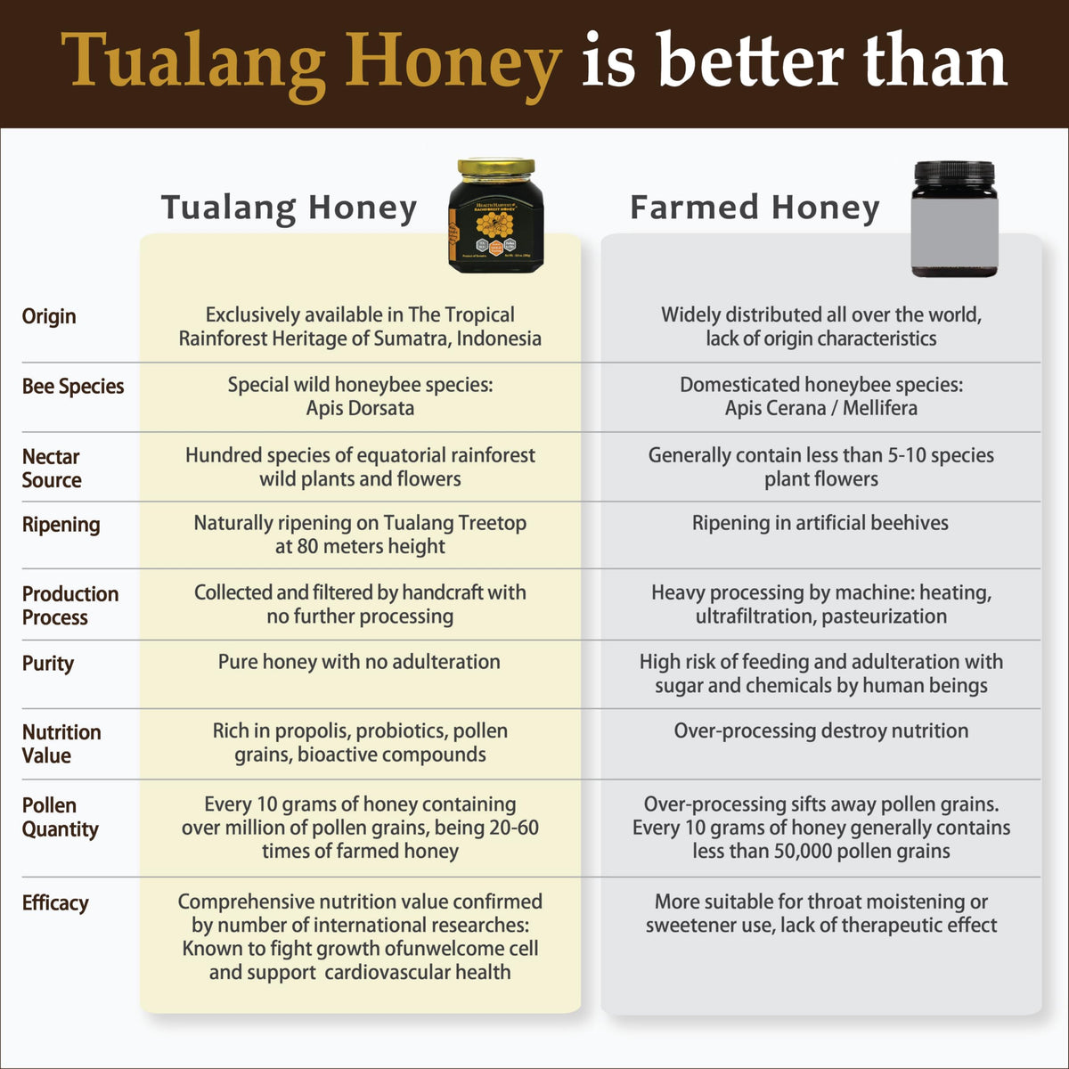 Health Harvest Tualang Honey RED grade label suggests regular maintenance.