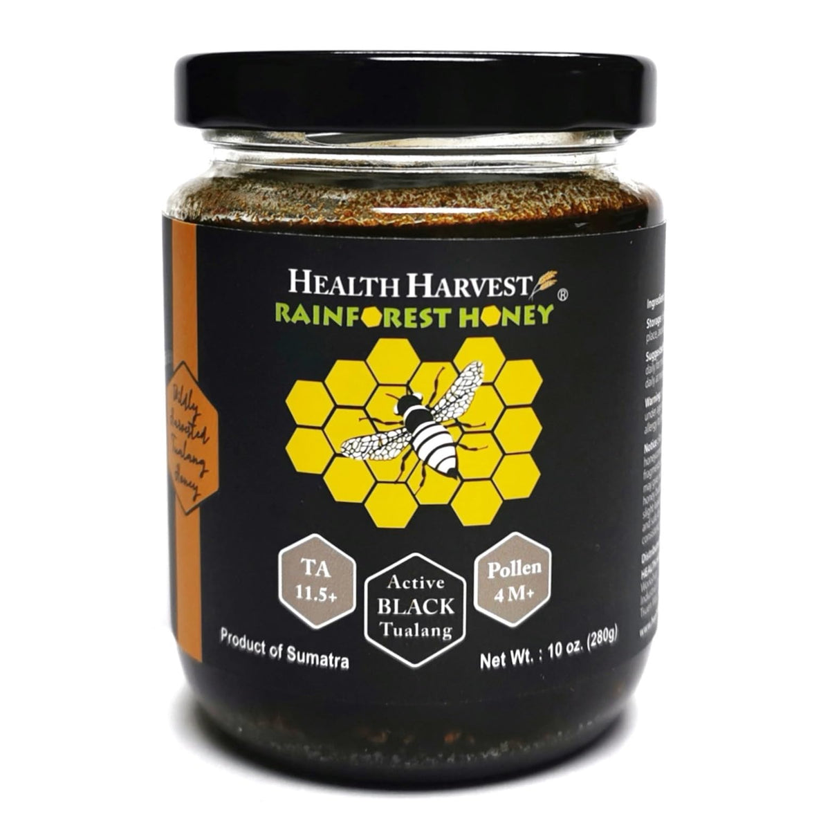 Health Harvest Tualang Honey raw jar showcases purity and authentic flavor.