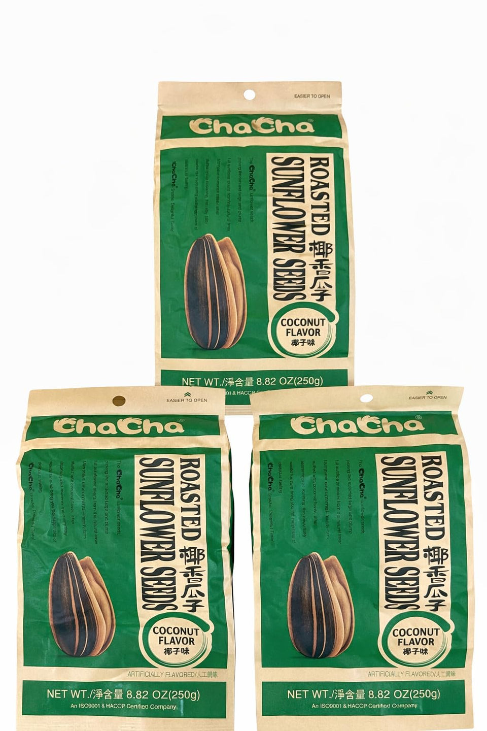 HealthEmpire ChaCha roasted sunflower seeds coconut flavor, rich aroma for anytime snacking.