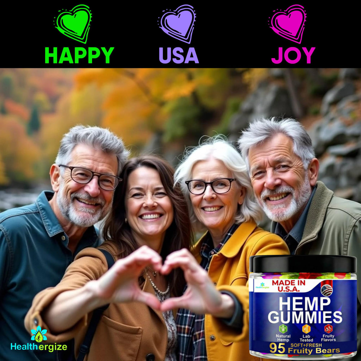 Healthergize gummies enjoyed by many for daily calm and balance.