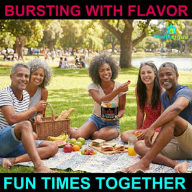 Healthergize Omega hemp oil gummies provide omega-3-6-9 support.