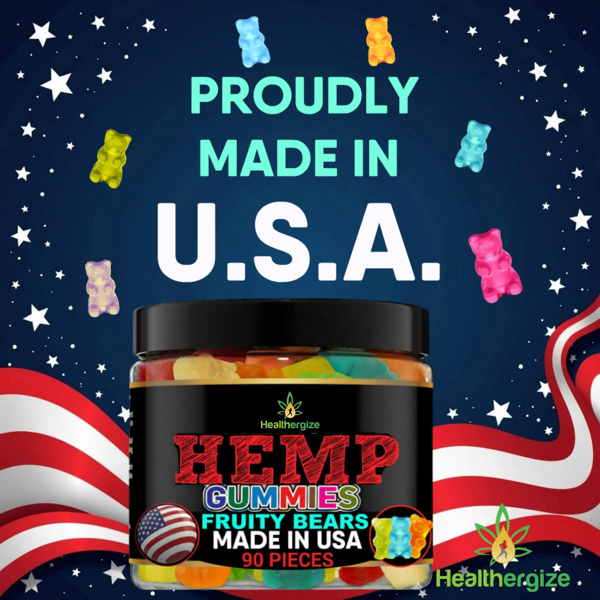 Healthergize Hemp Gummies soft fruity bites offer relaxing evenings.