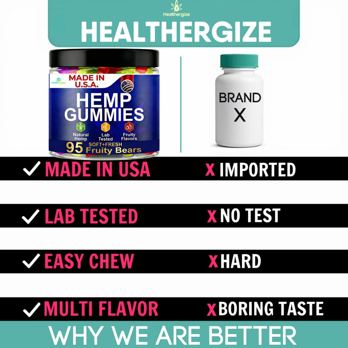 Healthergize nightly relaxation scene with gummies, a gentle wind-down ritual.