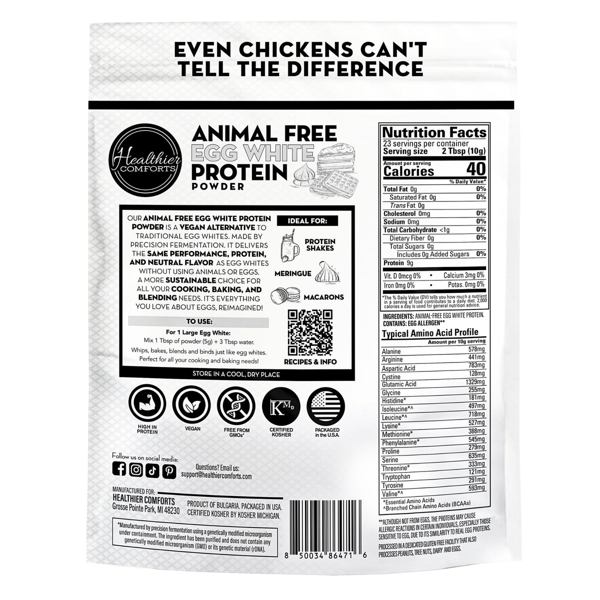 Healthier Comforts egg white powder baking uses in savory and sweet recipes.