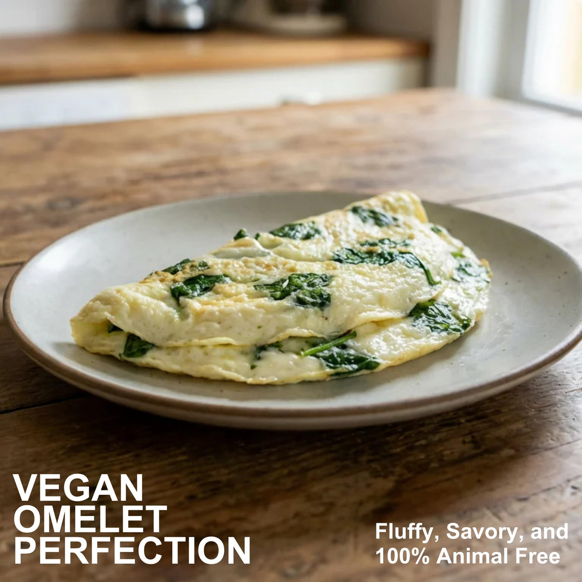 Healthier Comforts egg white powder scoop showing easy measuring and quick prep.