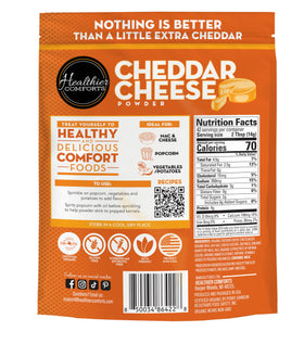 Healthier Comforts emergency food supply cheddar powder in kit