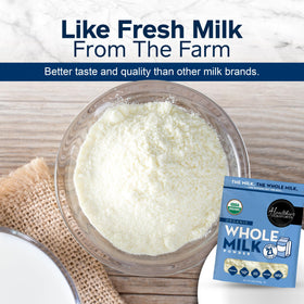 Healthier Comforts Organic Milk Powder used in baking for richer textures
