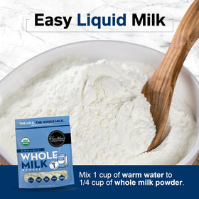 Milk powder with cereals provides a smooth, creamy breakfast experience.