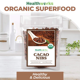 Healthworks Cacao Nibs Organic in coffee, a natural flavor boost.