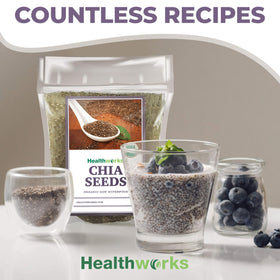 Healthworks chia seeds yogurt parfait – adds texture and protein.