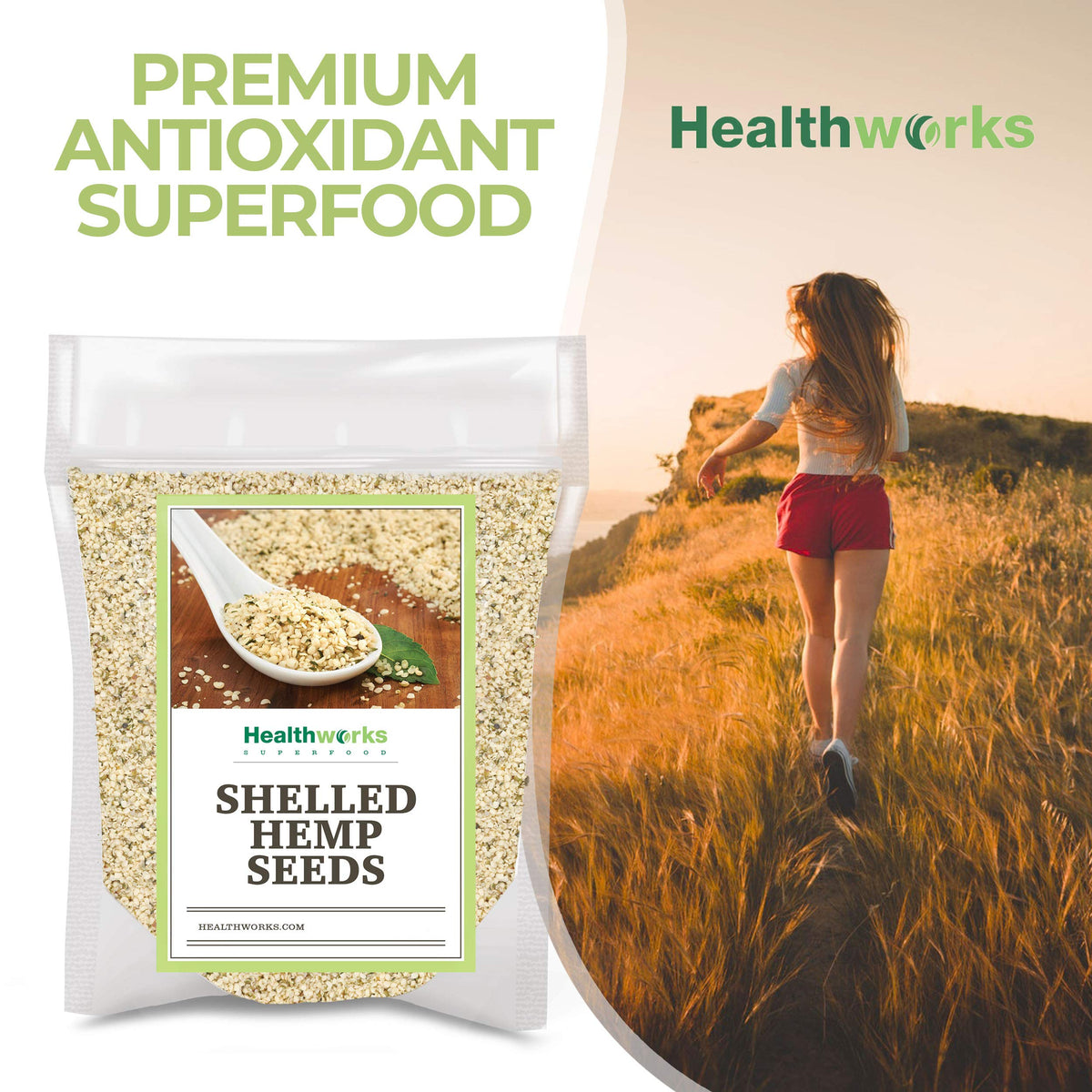 Healthworks hemp hearts for baking add texture to breads and muffins.