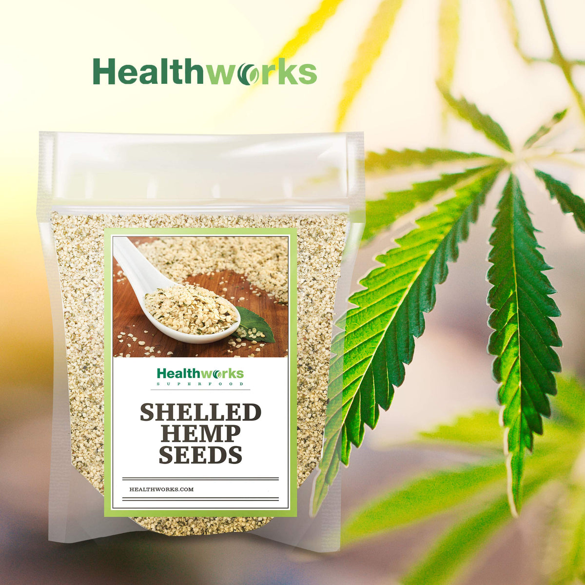 Healthworks hemp hearts nutty aroma enhances meals.