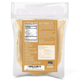 Healthworks Maca Powder bag opened, ready to scoop into breakfast bowls