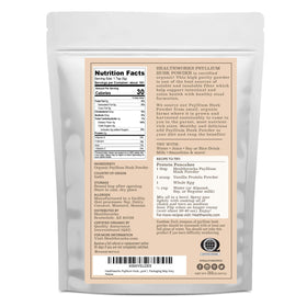 Measuring spoon with Healthworks Psyllium Husk Powder for easy serving