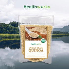 Healthworks Quinoa as rice substitute on plate for versatile meals.