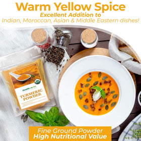 Healthworks Turmeric Powder added to smoothies for color and flavor