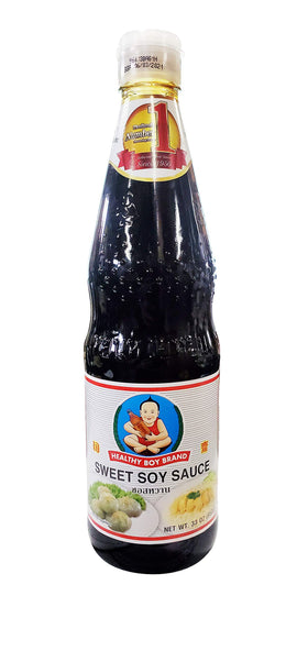 Healthy Boy Thai Sweet Soy Sauce 33oz bottle, rich flavor for stir-fries.
