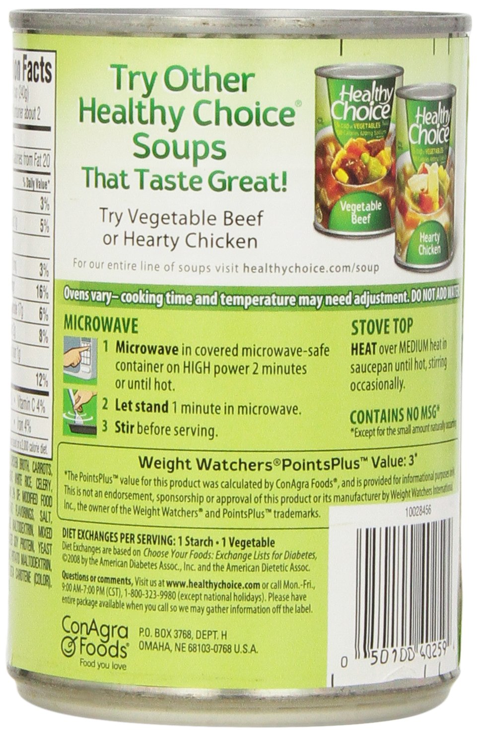 Healthy Choice Soup variety-pack pantry shelf, convenient multi-can purchase