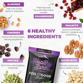 Healthy Earth Snacks on-the-go serving with portable 24-pack for travel