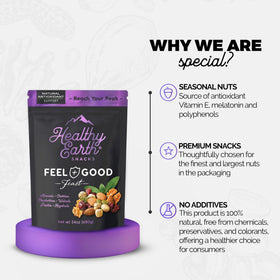 Healthy Earth vegan gluten-free snack pack suitable for active lifestyles.