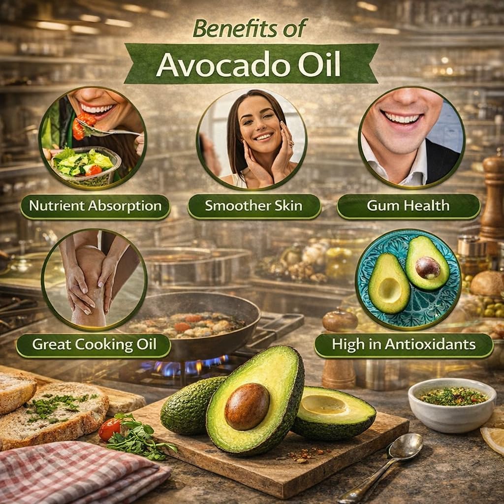 Healthy Harvest Avocado Oil salad dressing—adds vibrant flavor with no trans fats.