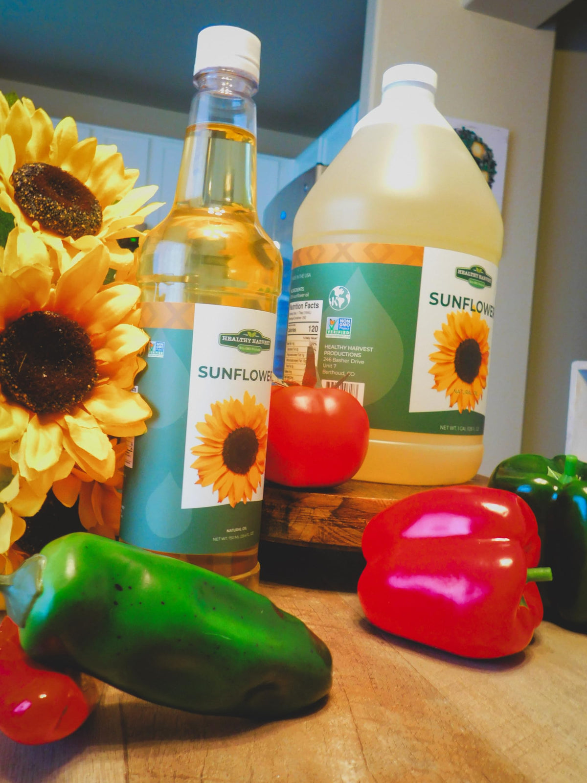 Healthy Harvest Sunflower Oil cooking demonstrates versatile use in everyday meals.