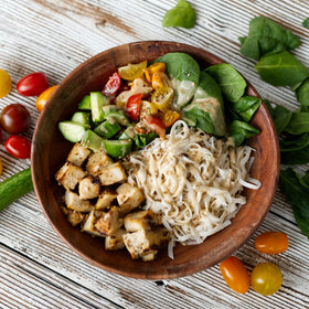 Healthy Noodle gluten-free sugar-free label communicates a dietary-friendly option.