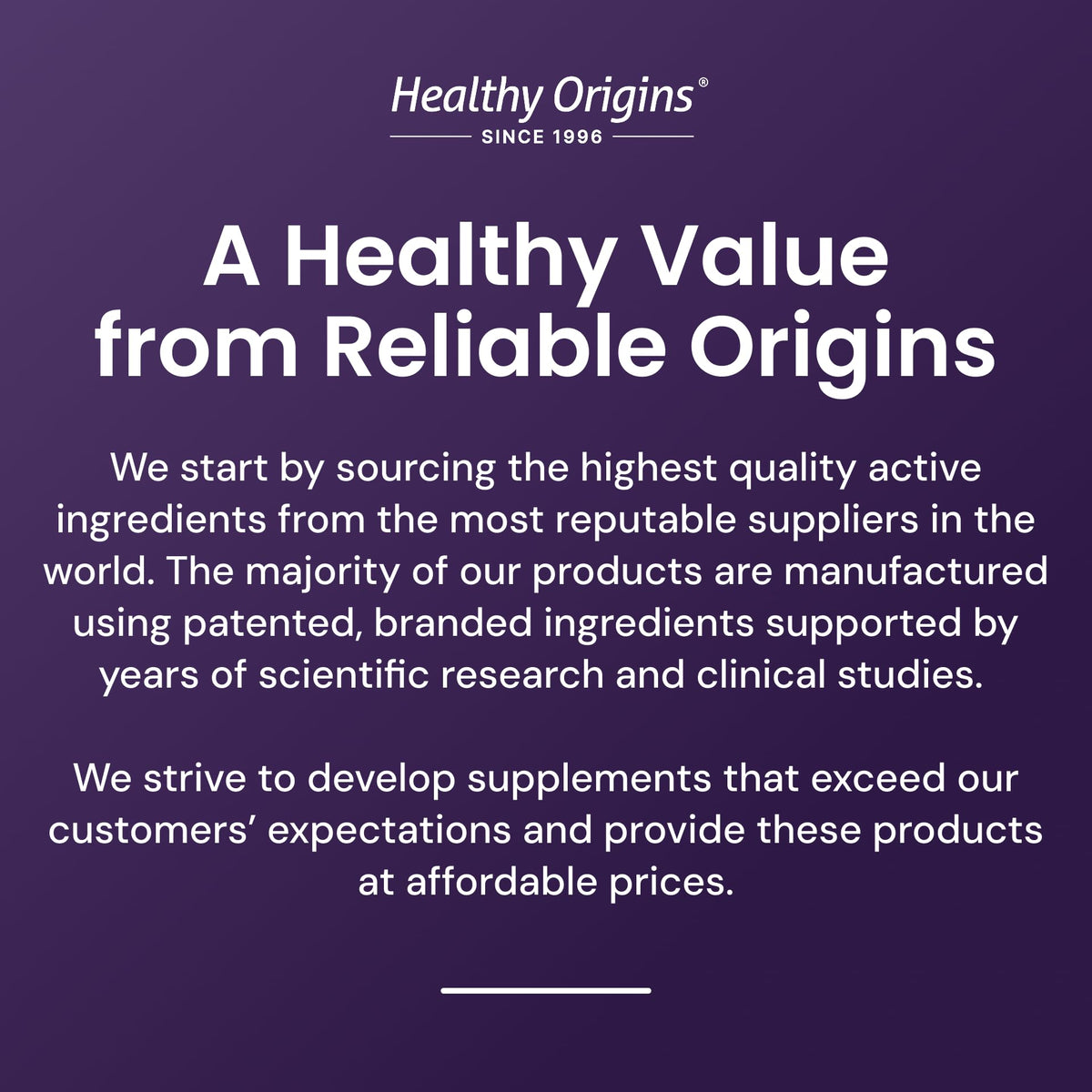 Healthy Origins bottle photographed with a recipe card for versatility.