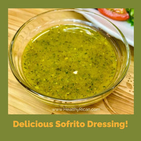 Healthy Rican Sofrito kitchen spice shelf inspires easy weeknight meals.