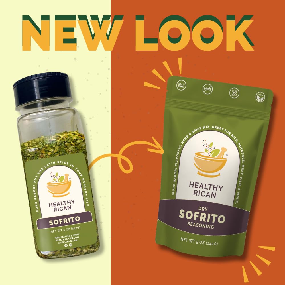 Healthy Rican Sofrito rehydrated sauce base adds depth to recipes.