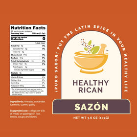 Healthy Rican spice blend enriches plant-based meals with Puerto Rican flavor.